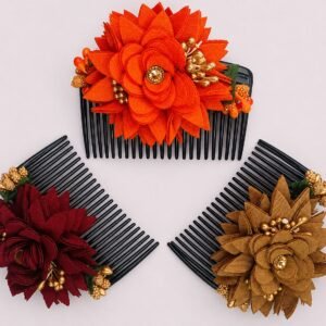 Floral Decorative Hair Comb Clip – Elegant Flower Hair Accessory
