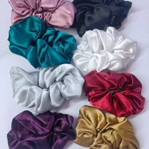Satin Scrunchies - Set of 8 colours