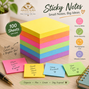 Colourful Sticky Notes – 100 Sheets
